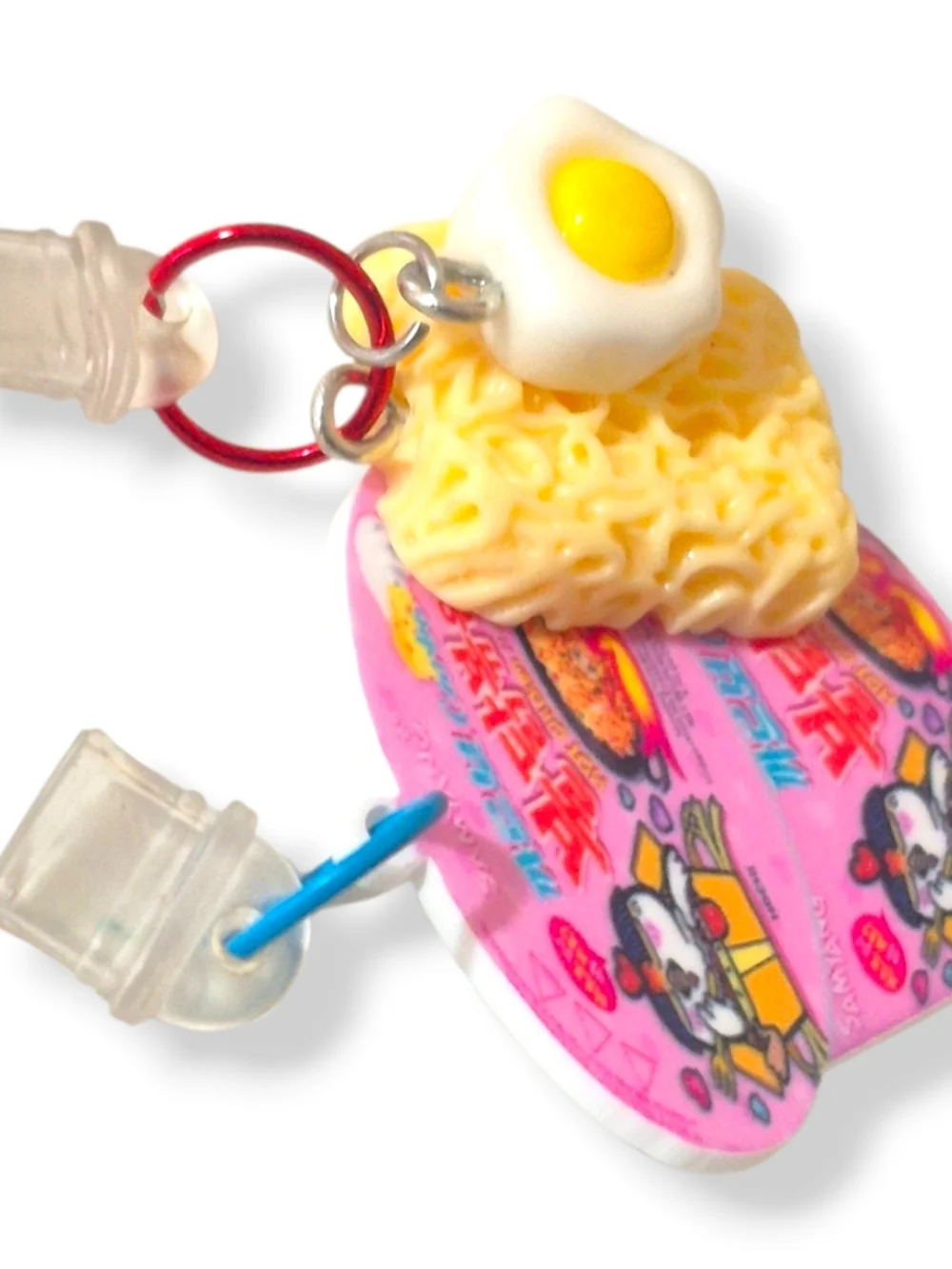 BULDAK Yellow Ramen Noodle Type C Dust Plug☆ Fried Egg Charm